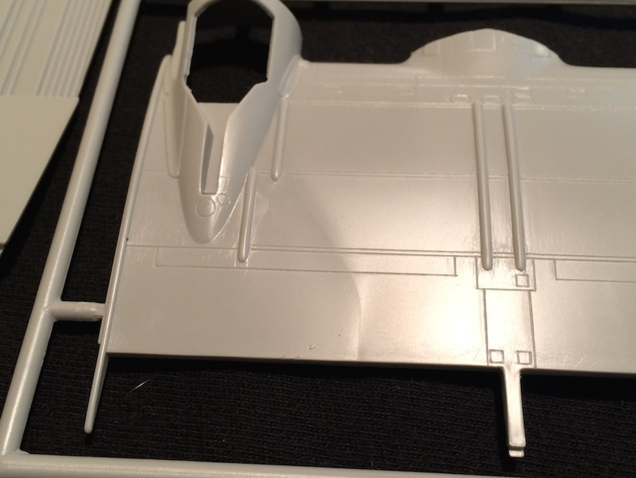 Knit lines in the molding